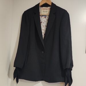 Cartonnier by Anthropologie Lloyd Tie Sleeve Easy Blazer